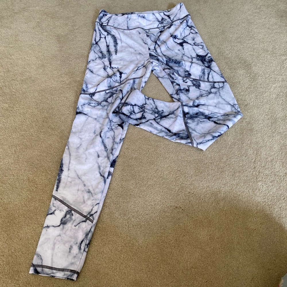 Recovery Wear Marble Leggings/Yoga Pants M - NWOT
